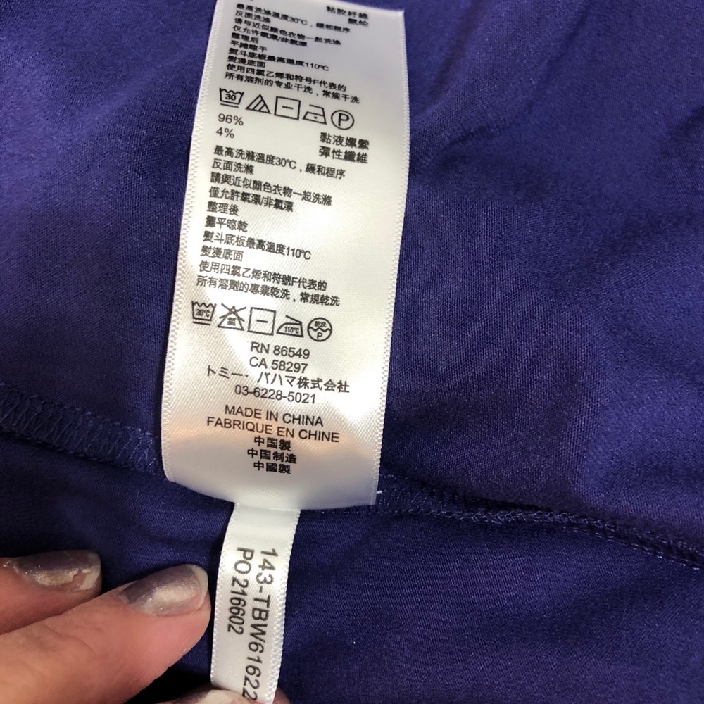 SOLD TOMMY BAHAMA Sz M Tambour Wrap Dress Purple - Picture 11 of 12